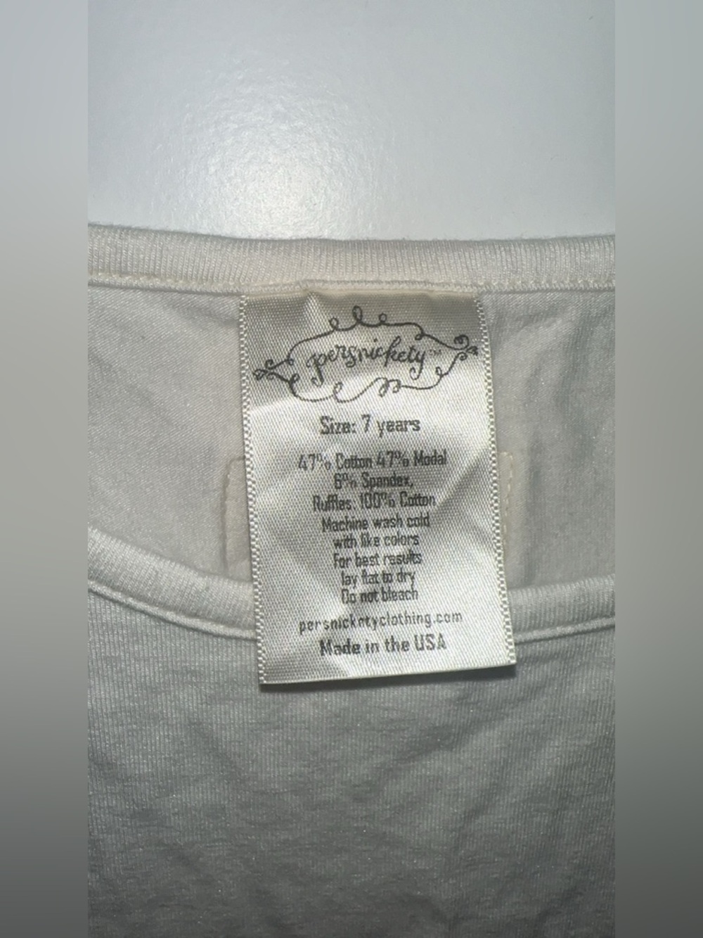 Persnickety White Ruffle Tank Top girls 7 - Picture 3 of 5